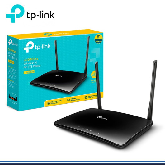 MODEM ROUTER 4G LTE INALAMBRICO TL-MR6400 APAC 2 ANTENAS, 300 MBPS