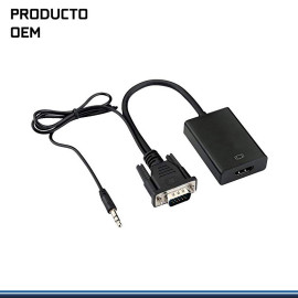 CONVERTIDOR DE VGA - HDMI - AUDIO BLACK