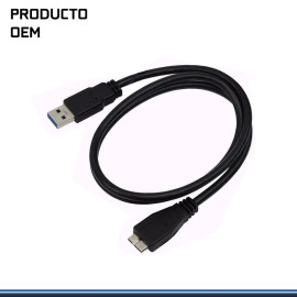 CABLE PARA DISCO EXTERNO 30 CMTS USB 3.0 NEGRO