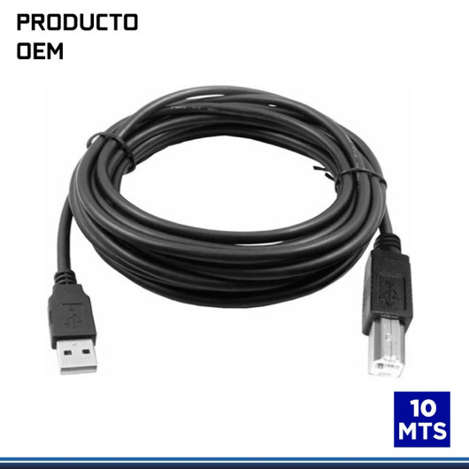 CABLE USB DE IMPRESORA C/ FILTRO 10 MTS