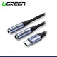 ADAPTADOR DE USB TIPO C A 3.5 UGREEN P30/NOTE 10 PLUS/S8 PN 30732