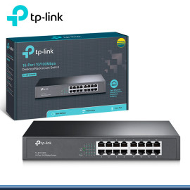 SWITCH TP-LINK TL-SF1016DS 16 PUERTOS 10/100MBPS RACKEABLE