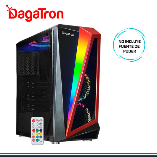 CASE DAGATRON G1 C/2 FRONTAL Y 2 SUPERIOR S/F RGB C/VIDRIO C/REMOTO