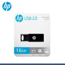 MEMORIA USB 16GB DE 2.0 BLACK X 212W HP USB (PN:HPFD212B-16)