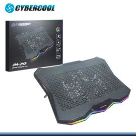 CYBERCOOL HA-N12 RGB PLASTICO METAL RECLINABLE USB COOLER PARA NOTEBOOK