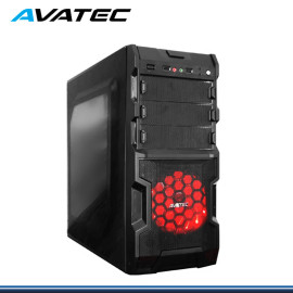 CASE AVATEC CCA-3222B S/ FUENTE COOLER LED ROJO USB 3.0