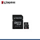 MEMORIA KINGSTON MICRO SSD DE 64GB CLASS 10 CON ADAPTADOR
