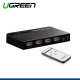 SWITCH HDMI UGREEN 4K , 3 A 1, CONECTAR 3 HDMI A MONITOR O TV C/REMOTO COD 40234