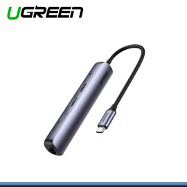 ADAPTADOR UGREEN 5 EN 1 USB C ULTRA SLIM (PN:10919)