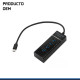 HUB USB 4 PUERTOS , TIPO C USB 3.0