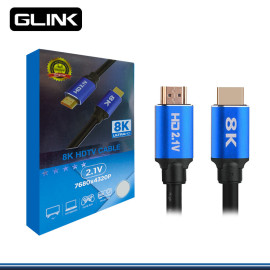 CABLE HDMI 1.80 MTS GLINK 2.1 8K ULTRA HD PN GP-091 EN CAJA