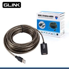 CABLE USB EXTENSION GLINK DE 10 METROS MACHO/HEMBRA VERSION 2.0 (PN:GP-GL201)