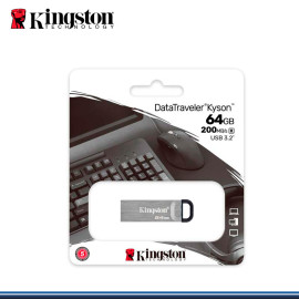 MEMORIA USB 64GB KINGSTON DATA TRAVELER KYSON GRIS BLACK (PN:DTKN/64GB)