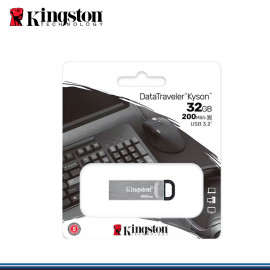 MEMORIA USB 32GB KINGSTON DATA TRAVELER KYSON GRIS BLACK (PN:DTKN/32GB)