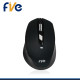 MOUSE INALAMBRICO FIVE D0505 DUAL MODE ,DOBLE CONECTIVIDAD, WIRELESS 2.4 GHZ, BLUETOOTH, COLOR NEGRO