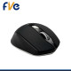 MOUSE INALAMBRICO FIVE D0505 DUAL MODE ,DOBLE CONECTIVIDAD, WIRELESS 2.4 GHZ, BLUETOOTH, COLOR NEGRO