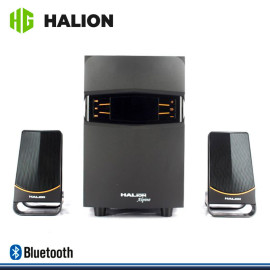 PARLANTE HALION ALPINE 2.1 HA-273BT USB/FM/BT/C//REMOTO DE 70 RMS